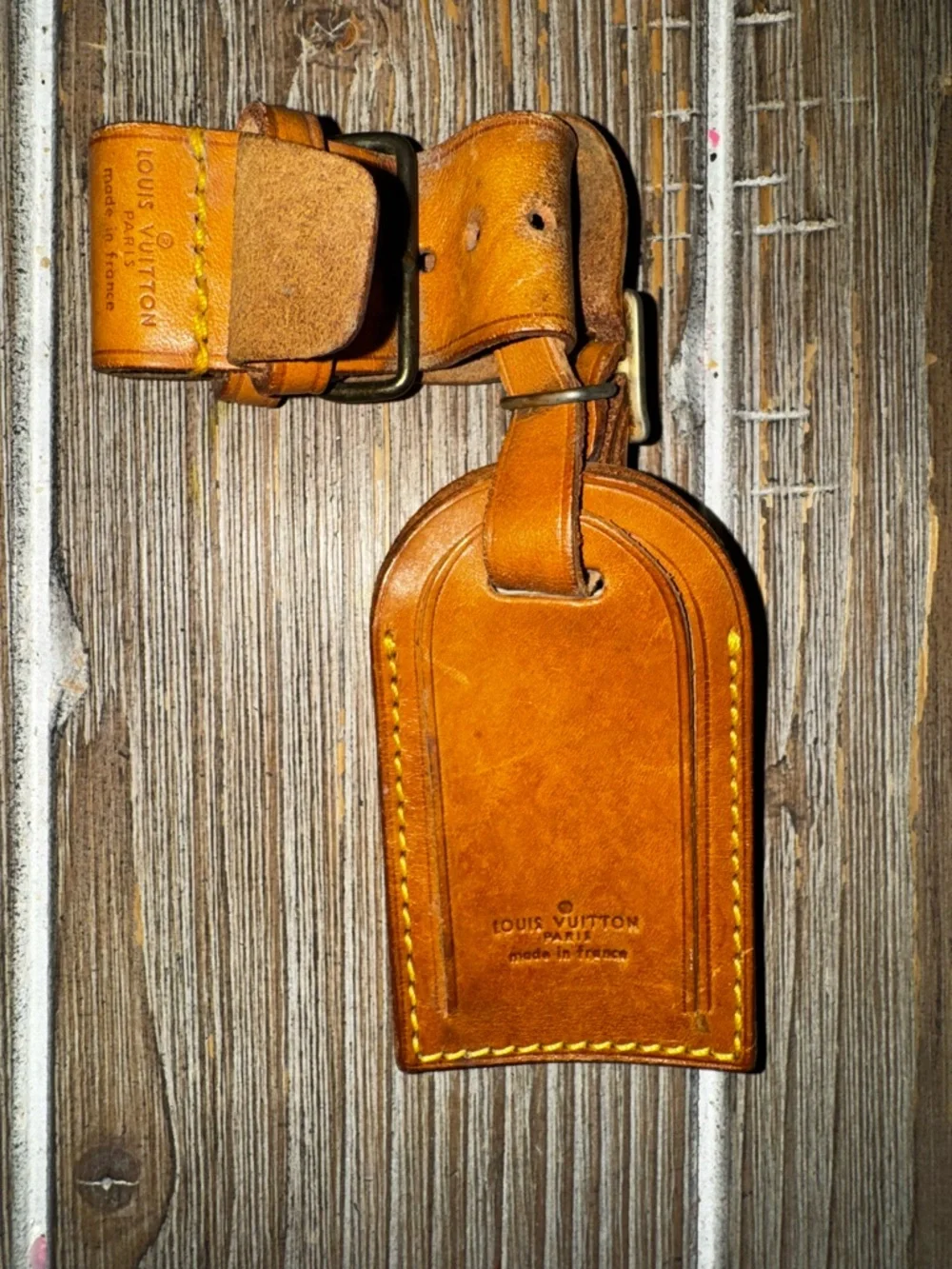 Louis Vuitton Leather Luggage Tag - Picture 5 of 10